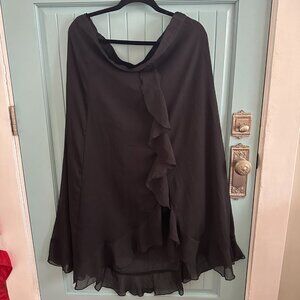 Old Navy Black Lightweight Ruffle Skirt – Size 2X